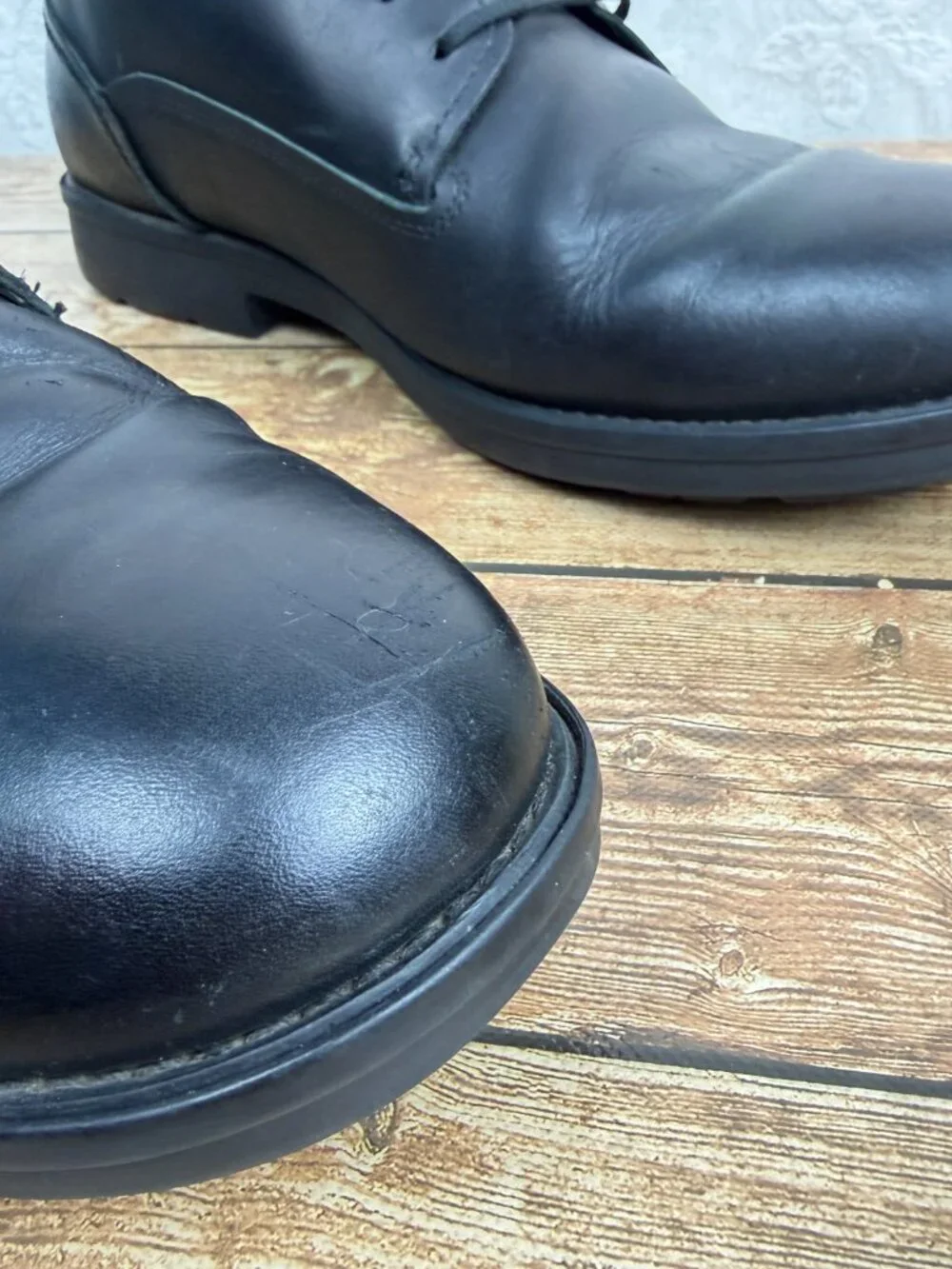 Timberland Men's Size 13 Black Leather Lace-Up Oxford Dress Shoes Classic